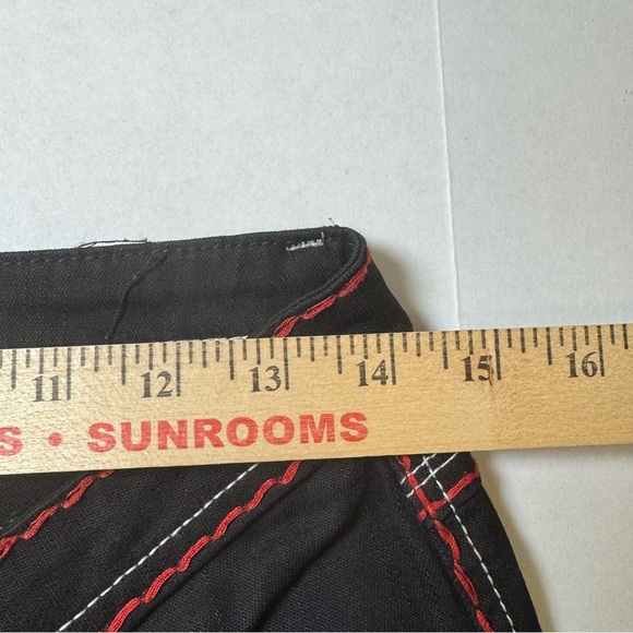 Raw Blue Denim Jeans Stretch Slim Fit Tapered Leg Pockets Black - Picture 5 of 8